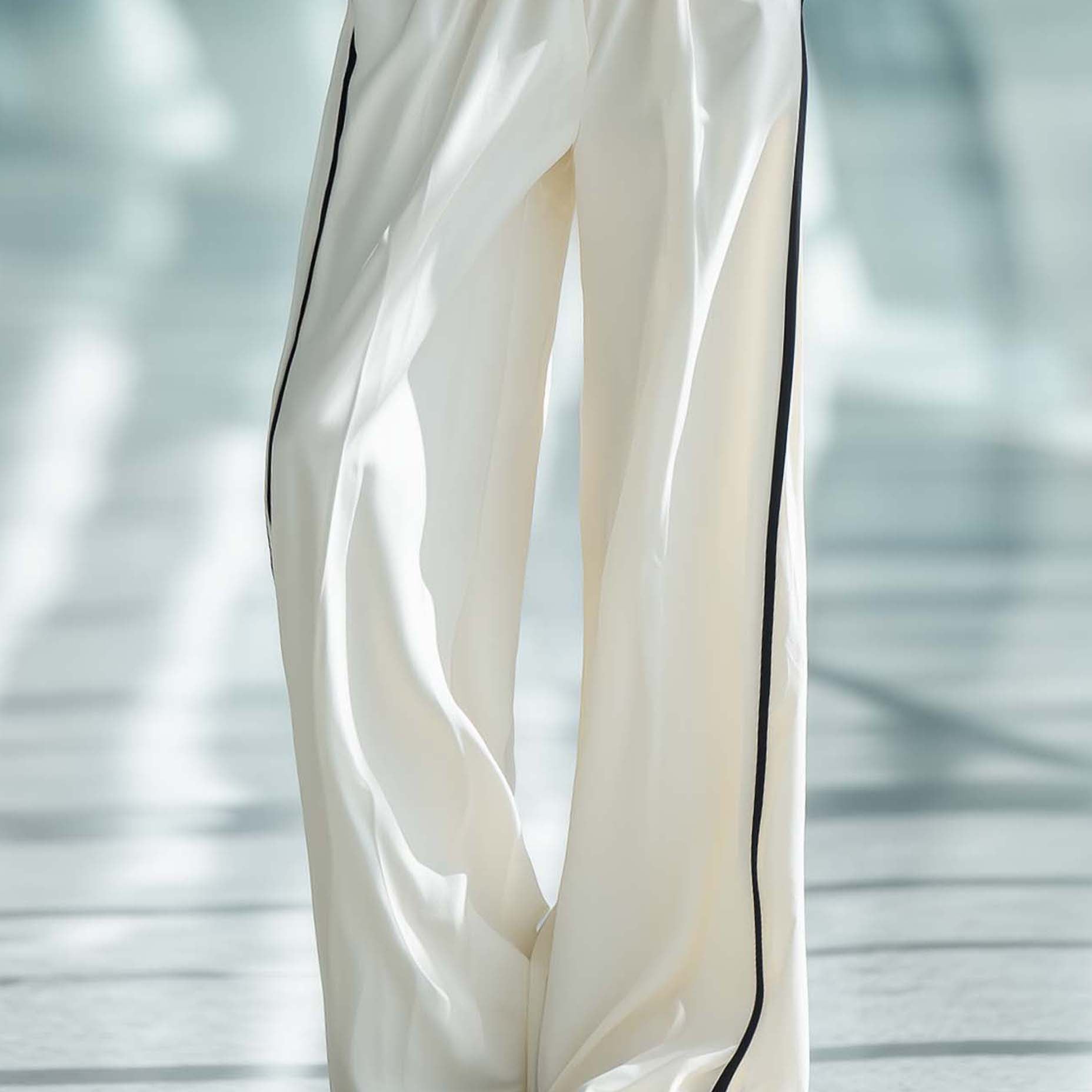 Women's Stylish Casual White Trousers