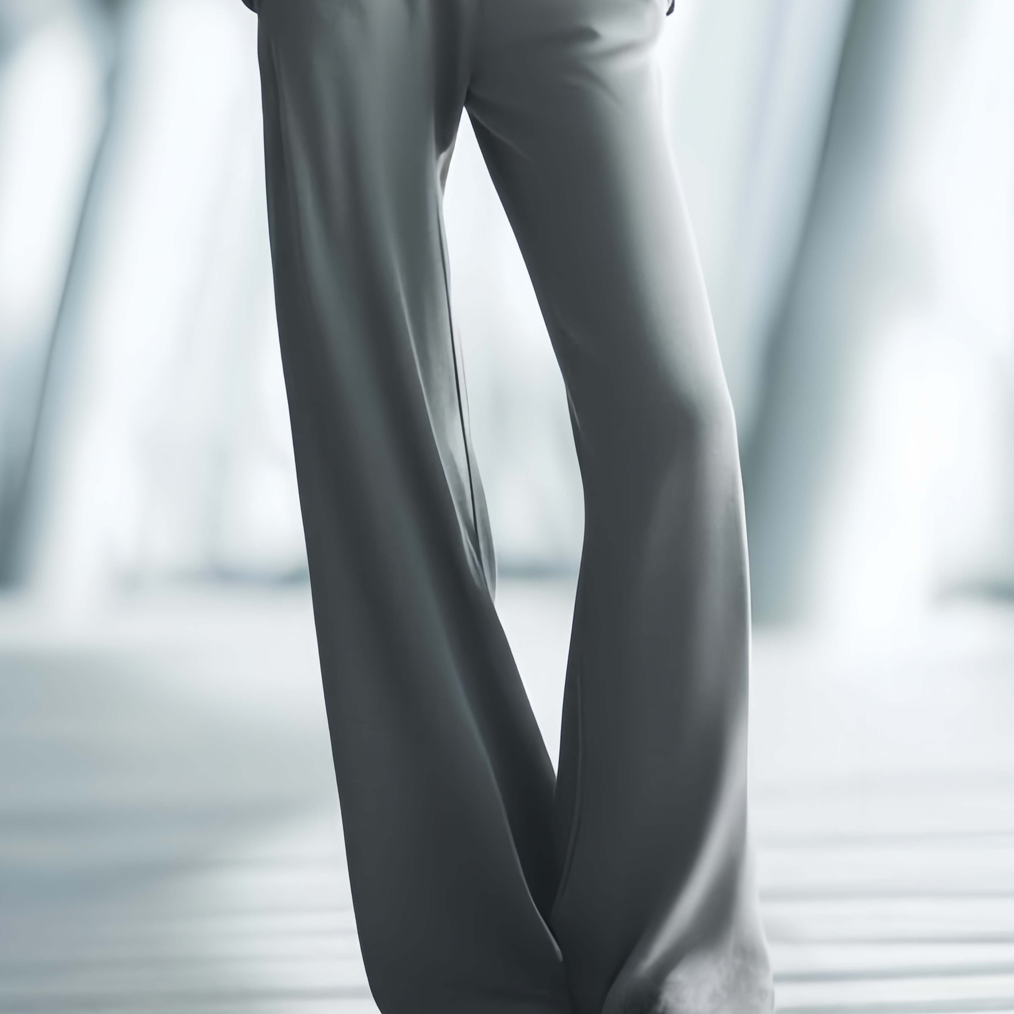 Stylish Casual Gray Trousers