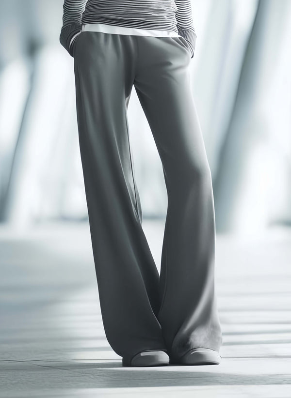 Stylish Casual Gray Trousers